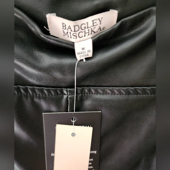 Badgley Mischka 4-way stretch faux leather pants - Picture 7 of 7